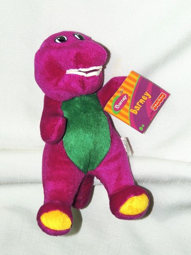 NEW~BARNEY THE PURPLE DINOSAUR PLUSH DOLL 7-1/2" TALL - Picture 2 of 4