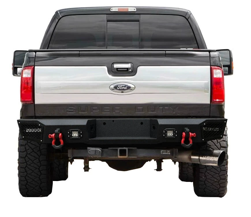Vijay Steel Rear Bumper W/Lights&D-Rings For 1999-2016 Ford F250-F350 Super duty Foto 2 de 4