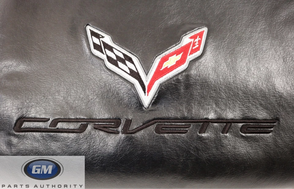 Bolsa de almacenamiento de panel de techo extraíble Corvette C7 2014-2019 23148691 negra con logotipo original Foto 2 de 4