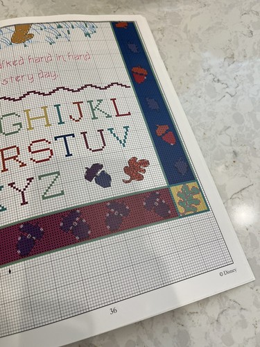 NEW VINTAGE LEISURE ARTS "P" IS FOR POOH FRIENDS DISNEY CROSS STITCH PATTERNS - Picture 5 of 6