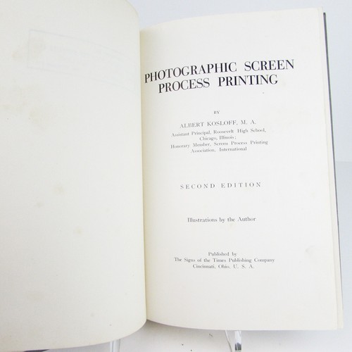 Photographic Screen Process Printing Albert Kosloff 2nd Edition 1967 book - Imagen 4 de 14