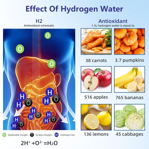 420ml Wasserstoff Reiche Alkalische Wasser Ionisator Generator Flasche Tasse DE - Bild 7 von 24