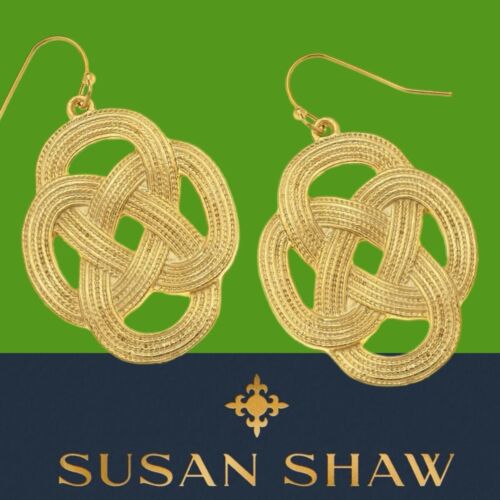 Susan Shaw Jewelry Woven Loop Earrings