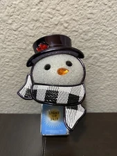 BATH & BODY WORKS SNOW MAN HEAD NIGHTLIGHT WALLFLOWER PLUG IN + 1 REFILL. NEW