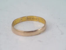 ANTIQUE OB OSTBY BARTON 10K ROSEY GOLD CHILDS/BABY RING sz 2 1/4