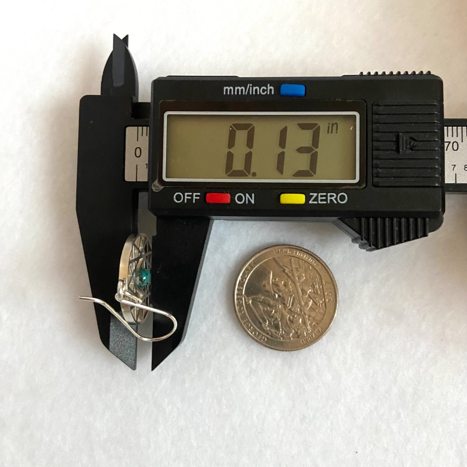 Sterling Silver Openwork Round Mandala Trinity St… - image 17