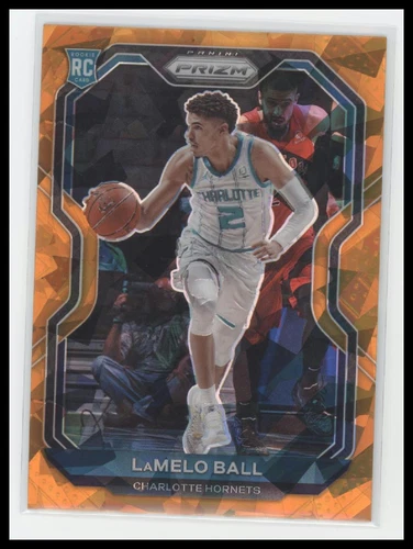 2020-21 Panini Prizm #278 LaMelo Ball Orange Ice Prizms RC