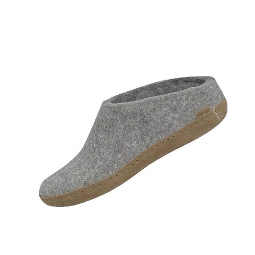 Sanita Unisex Gray Felted Wool Slide Mule Slipper Indoor  display picture 2