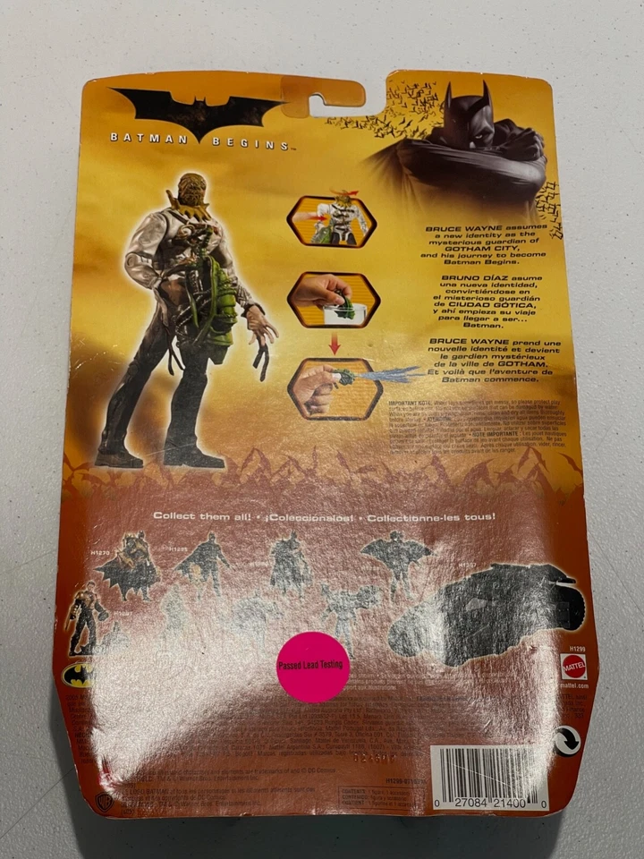Figura de acción 2005 DC COMICS BATMAN COMIENZA EL ESPANTAPÁJAROS NUEVA Foto 3 de 4
