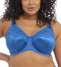 Elomi Cate UW Full Cup Banded Bra 4030 UK Sizes G-HH Tunis Blue NWT 59