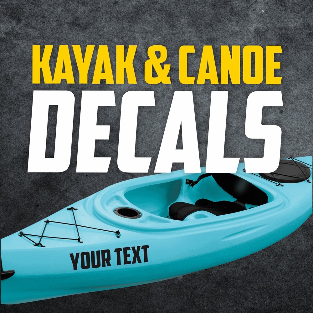 Custom Kayak Decals - Personalized Kayak Decals - Custom Canoe Decals - Decals Custom Kayak Decals - Personalized Kayak Decals - Custom Canoe Decals - Decals