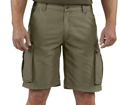 Nuovo con etichette ~ uomo CARHARTT robusta tela di cotone. Pantaloni Corti  con Tasconi Verde Militare. Taglia 50 | eBay