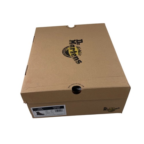 Botas utilitarias de cuero Dr Martens Tarik Crazy Horse para hombre talla 13 marrón oscuro NUEVAS - Imagen 7 de 8