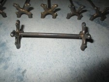 11 antike Messerb&auml;nkchen Messing versilbert ca. 1900 -1920 !