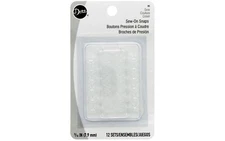 Dritz ~ (85) - Nylon Sew-On Snaps - 5/16" Clear- 12pc.
