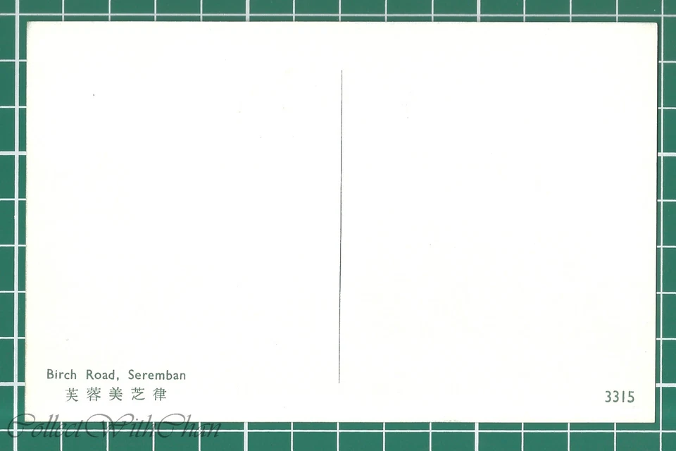 (CWC) Malaya 1950s/1960s Birch Road Seremban Postcard #3315 Near Mint - Image 2 of 2