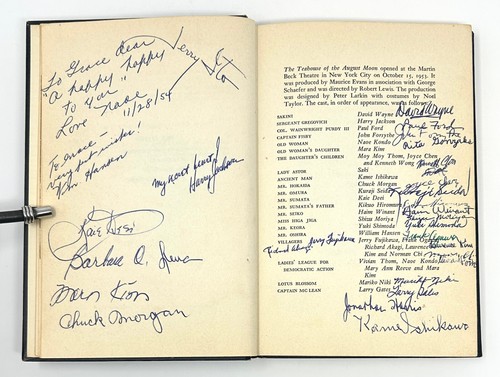 The Teahouse of the August Moon, John Patrick. Signed by Patrick & Cast Members. - Picture 3 of 9