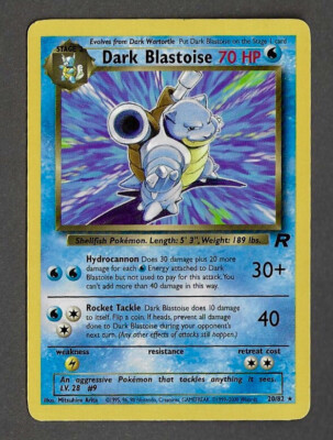 DARK BLASTOISE 20/82 Non Holo Team Rocket Pokemon Card | eBay