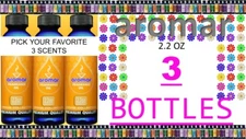(3) AROMAR 2.2 oz FRAGRANCE OIL 24+ PREMIUM QUALITY SPA COLLECTION  (Lot of 3)