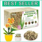 Moisture-Retentive Long Fiber Sphagnum for Orchids, Terrariums & Garden Crafts