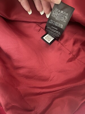 Ted baker Coat Pink / Red wool blend long coat size 1 Trench