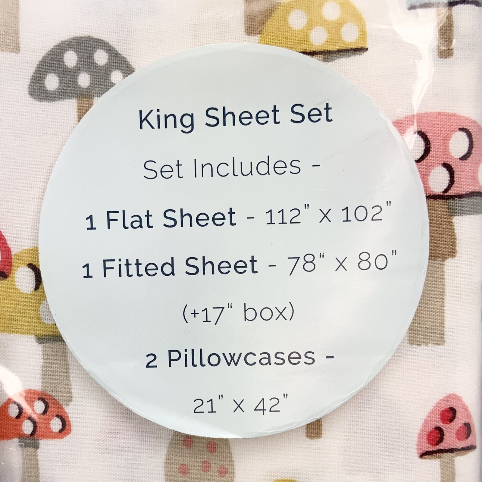 Cath Kidston London 4pc KING Sheet Set *Mini Mushroom Russet* DEEP Pocket eBay