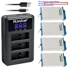 Kastar Battery LCD Triple USB Charger for GoPro Max, Hero Max 360 Action Camera