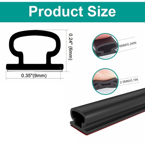 Door seal sealing tape window seal front door seal self-adhesive 10 m - Picture 5 of 12
