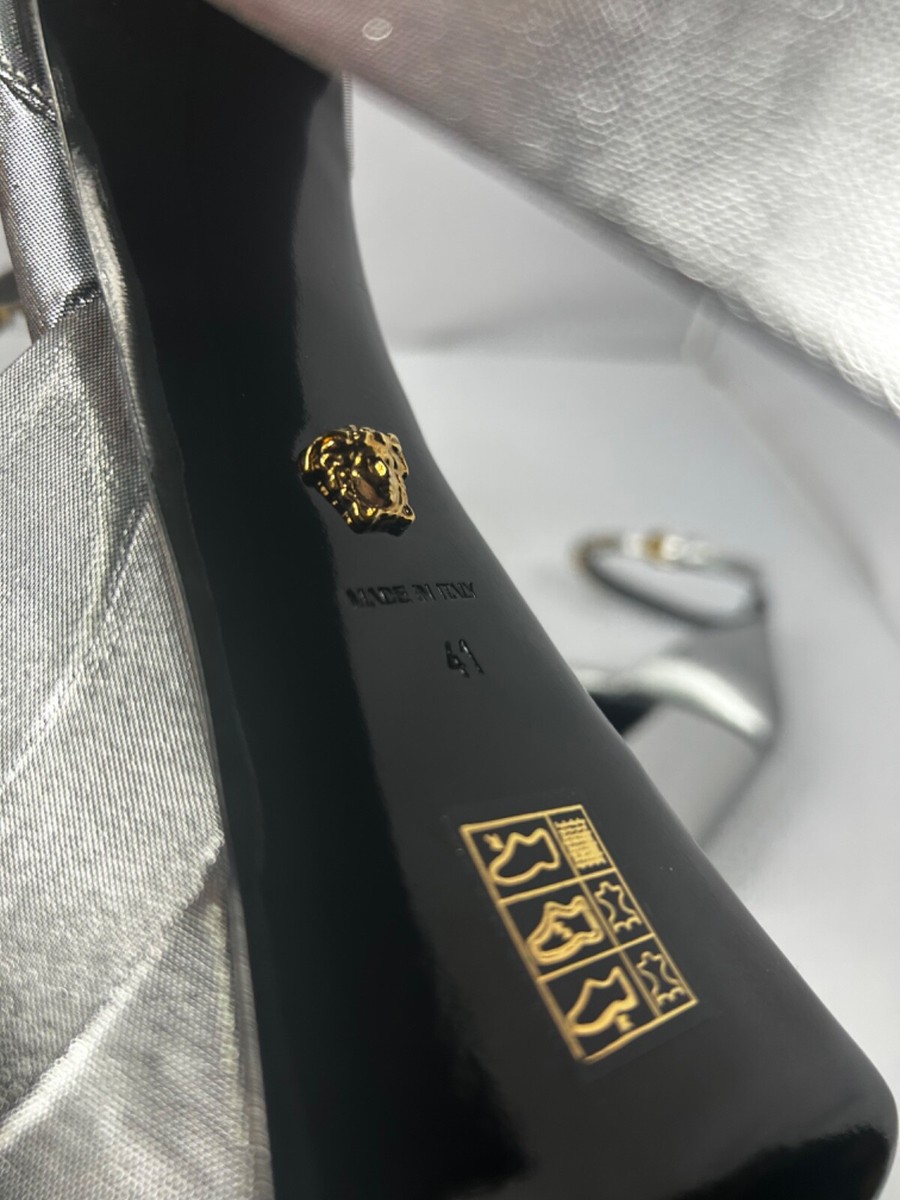 Versace medusa Aevitas Platform silver pumps 42 | eBay