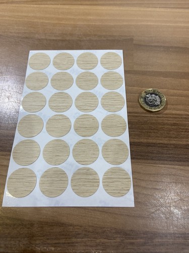 Copri Tappo a Vite Autoadesivo Rovere Ferrara Chiaro (20mm)Più EconomicoOnHereDoTheMaths! - Foto 4 di 4