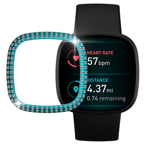 For Fitbit Versa3 Sense Watch Bling Diamond Case Hard PC Protective Cover Bumper - 第 4/22 張圖片