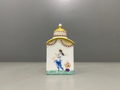 Meissen Teedose 1001 Nacht Arabian Nights Prof. Heinz Werner 1.Wahl H:14,3cm