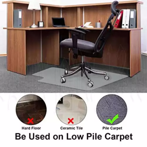 Home Office PVC Chairmat Chair Mat for carpet Hard Floor Protector computer work - Picture 9 of 15