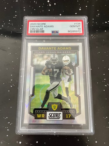 Davante Adams #134 - PSA 10! (POP. 1!) Circular #113/135 - 2023 Panini Score