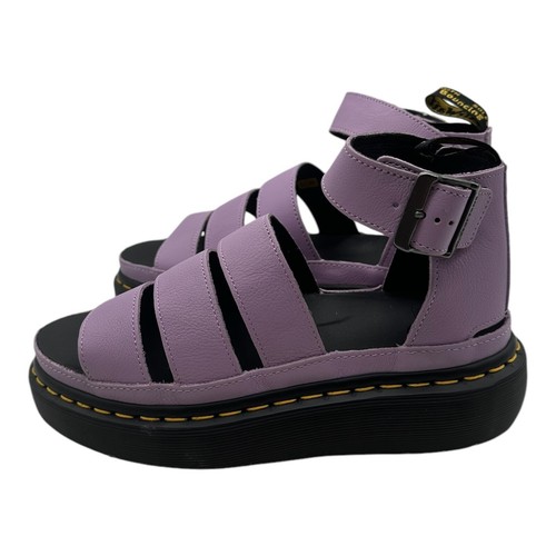 Dr. Martens Clarissa II Quad Sandals Women's Size 10 Lilac Purple Chunky Leather - Picture 6 of 10