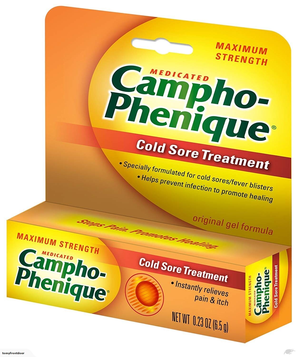 3 Pack Campho Phenique Maximum Strength Cold Sore Treatment Gel 0.23 Oz