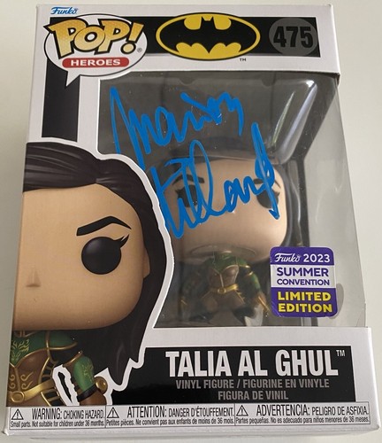 Marion Cotillard FIRMATO Talia Al Ghul Funko Pop! #475 Batman attrice con JSA COA - Foto 2 di 9