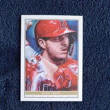 2020 Topps Mike Trout Game Within The Game #12 Artwork By Paul Jennis