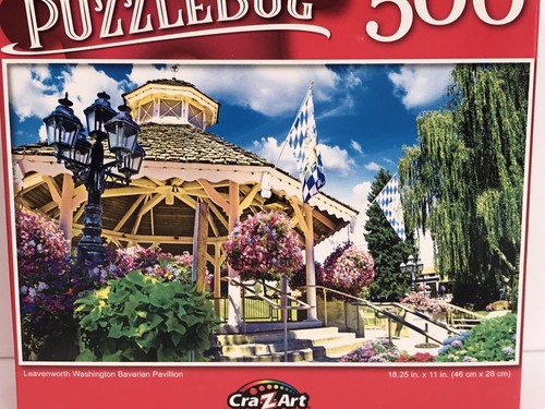 2 NEW 500 pc Jigsaw Puzzle Puzzlebug Niagara Falls, Washington Bavarian Pavilion - Picture 5 of 6