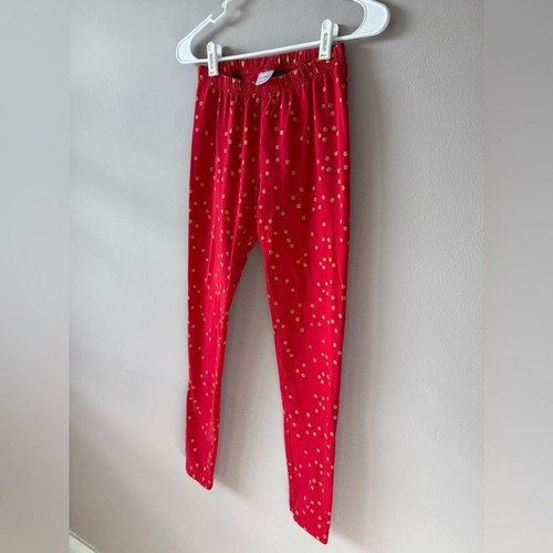 Hanna Andersson Girls Red and Gold Polka Dot Pajama Bottoms Size 12 (girls) - Picture 3 of 11