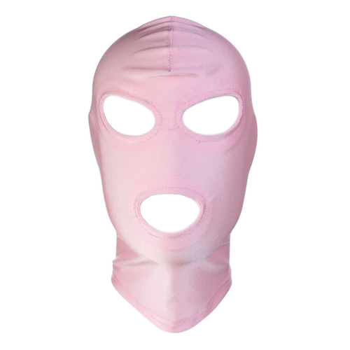 Unisex Full Face Open Eye & Mouth Mask Blindfold Spandex Cosplay Costume Hood! - Picture 9 of 30