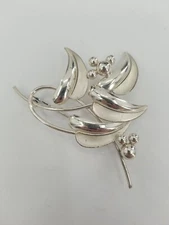 Vintage Sterling Silver Forstner Floral Pin or Brooch