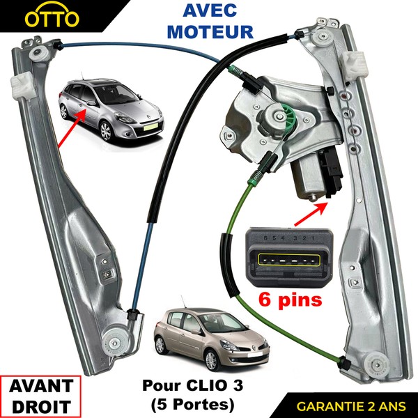 Fensterhebermechanismus Rechts FüR Clio 3 Estate 5 TüRen 2006-2014 8200291147-image