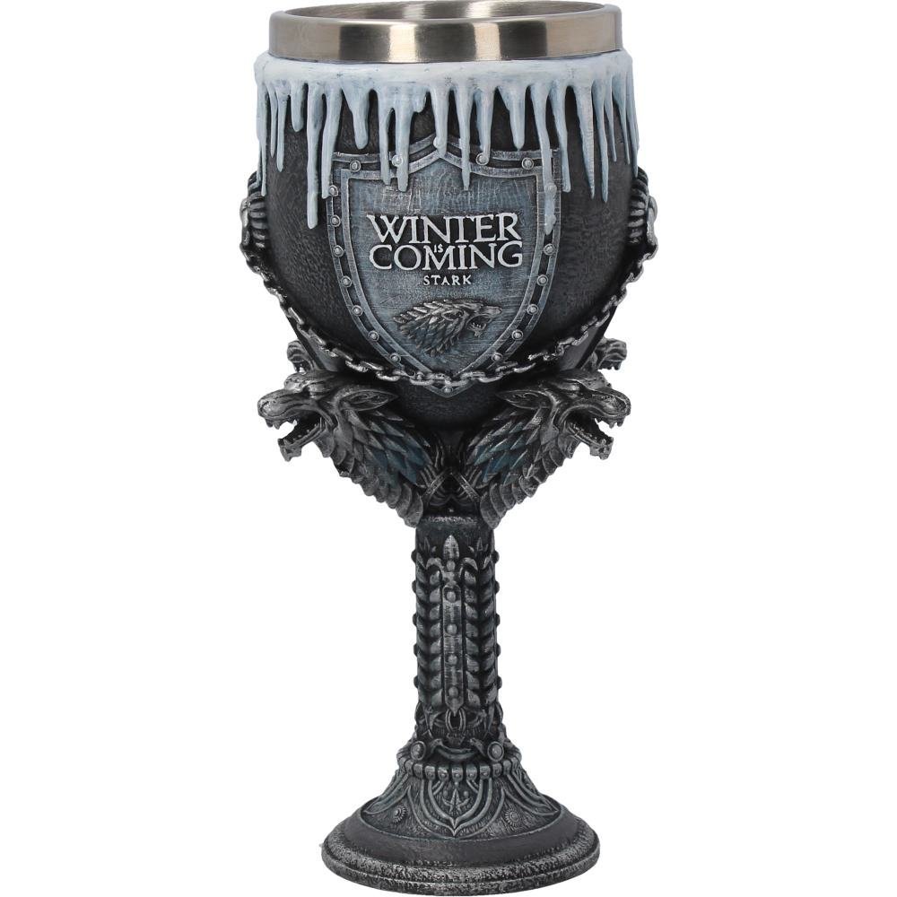 GAME OF THRONES UFFICIALE HBO Merchandising-CASA STARK CALICE 17.5cm GAME OF THRONES UFFICIALE HBO Merchandising-CASA STARK CALICE 17.5cm