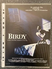 Birdy Matthew Modine, Nicolas Cage 1984 Danish Press Release