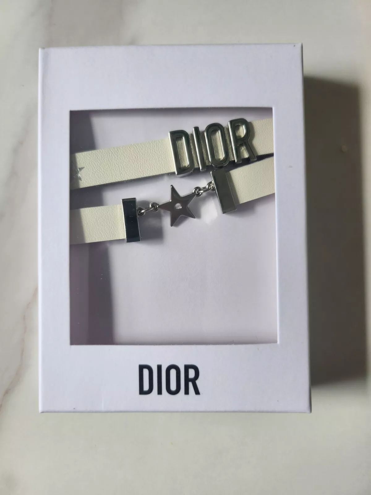 Bijou bracelet Dior étoile blanche