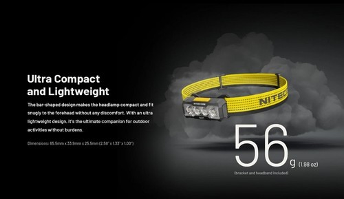Nitecore NU27 600 Lumens 123m Distance Tri-Color MCT LED Rechargeable Headlamp - Picture 12 of 12