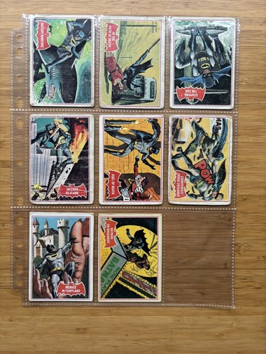 1966 TOPPS OPC O PEE CHEE BATMAN RED BAT FULL COMPLETE 44 CARD SET Riddler Joker - 第 10/11 張圖片