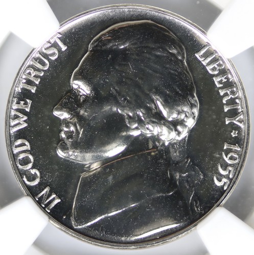 1955 Proof 5c Jefferson Nickel NGC PF68 - Picture 3 of 4