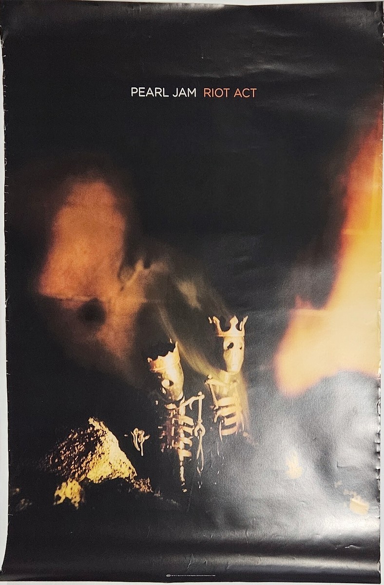MUSIC POSTER ~ Pearl Jam Riot Act 2002 24x36